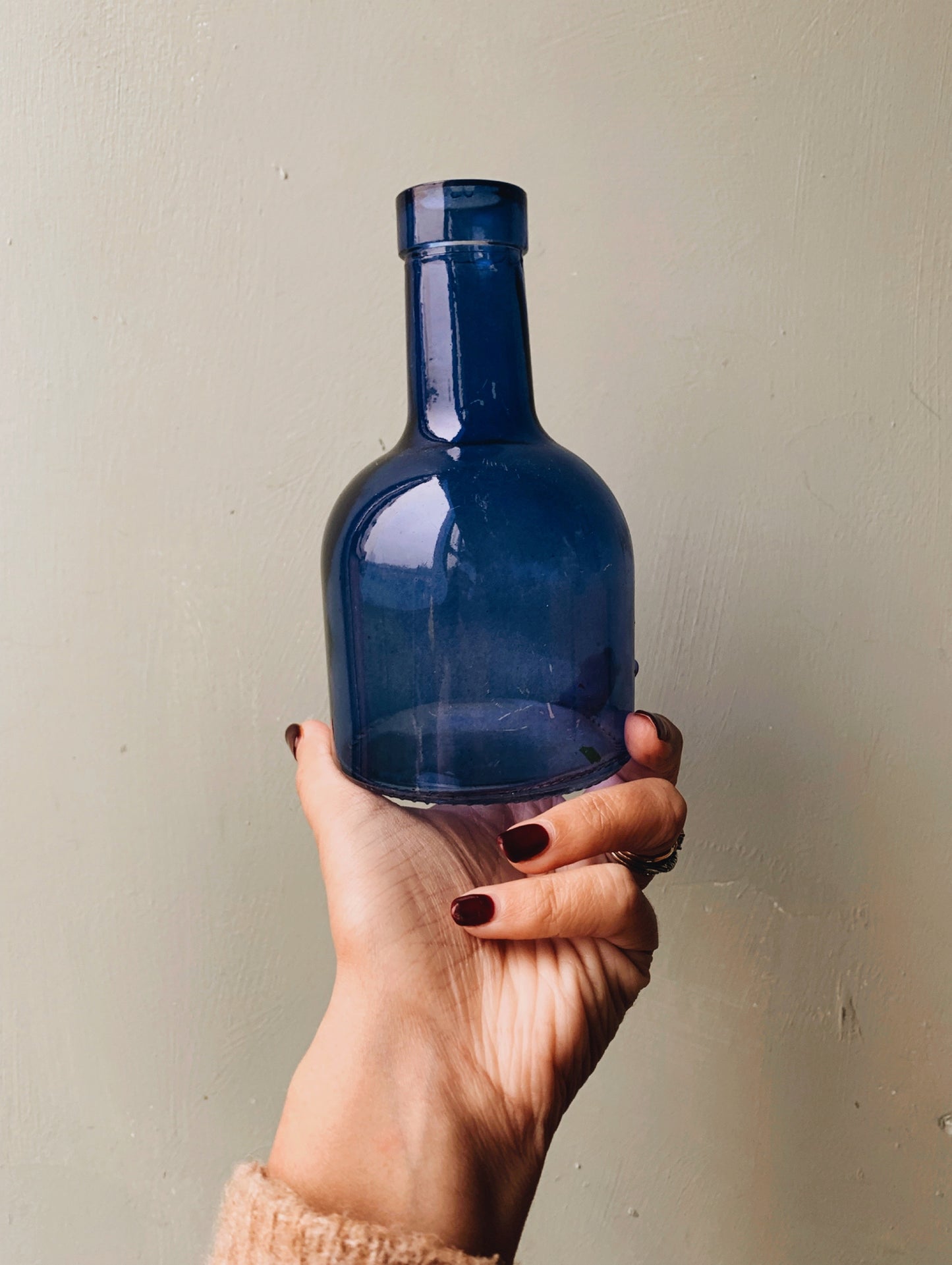 Cobalt Blue Glass Bottle
