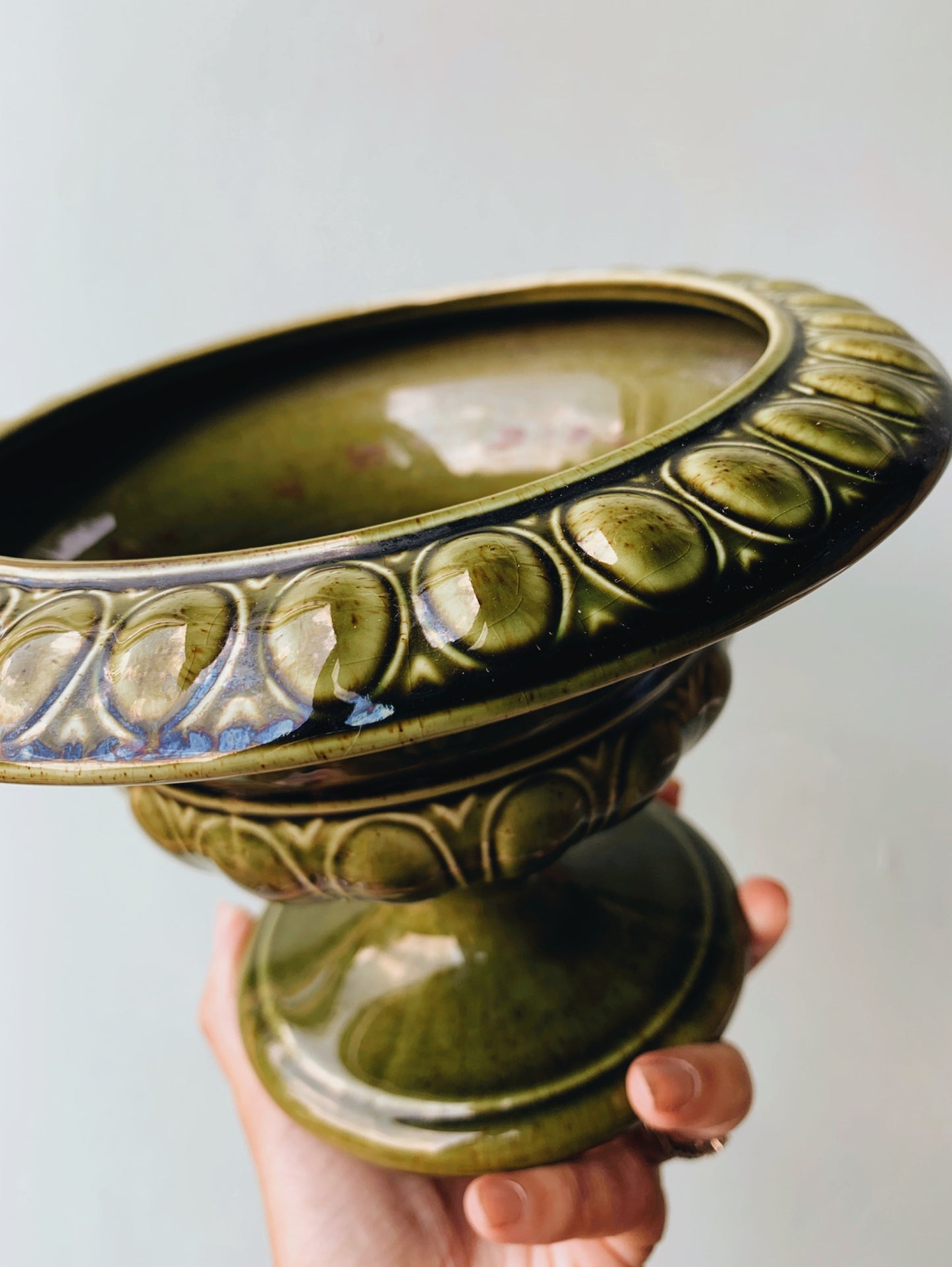 Vintage Green Holkham Urn