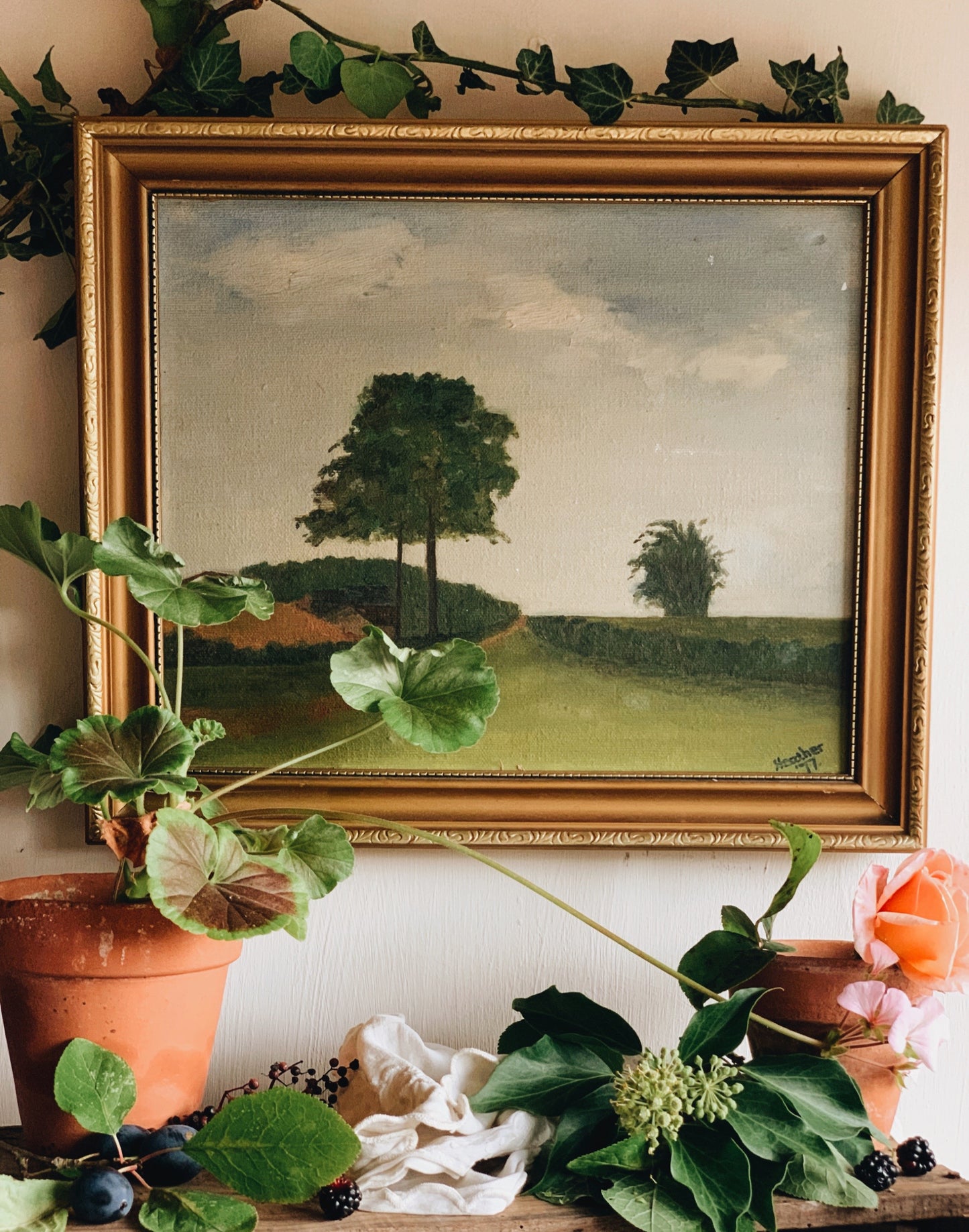 Vintage 1977 Repps Norfolk Signed Painting