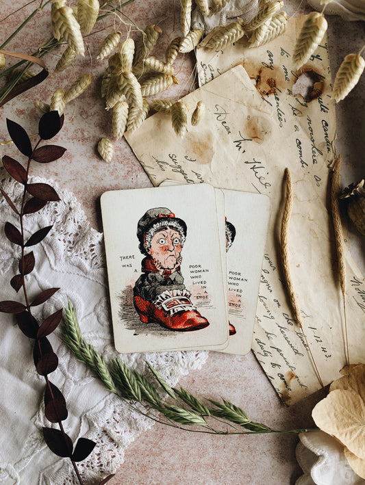 Four Poor Woman Who Lived In a Shoe Snap Cards