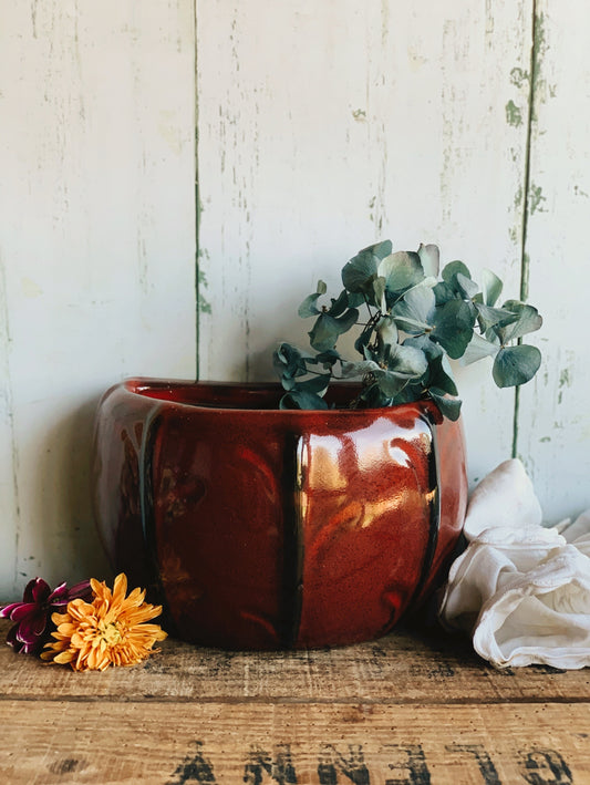 Vintage Hand~thrown Wall Planter