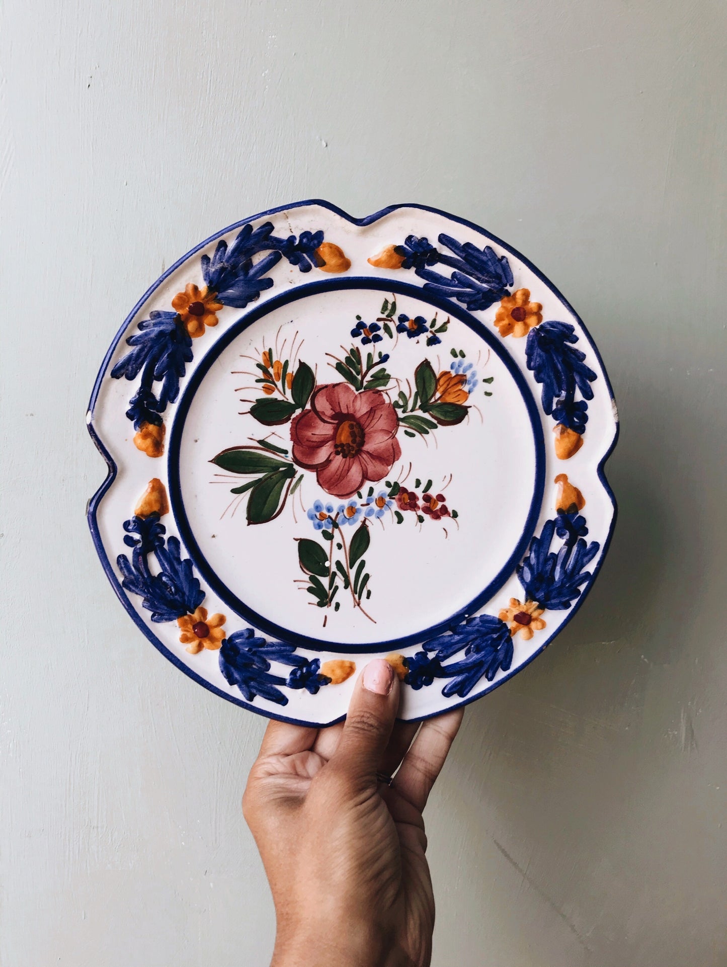 Vintage Hand~painted European Plate