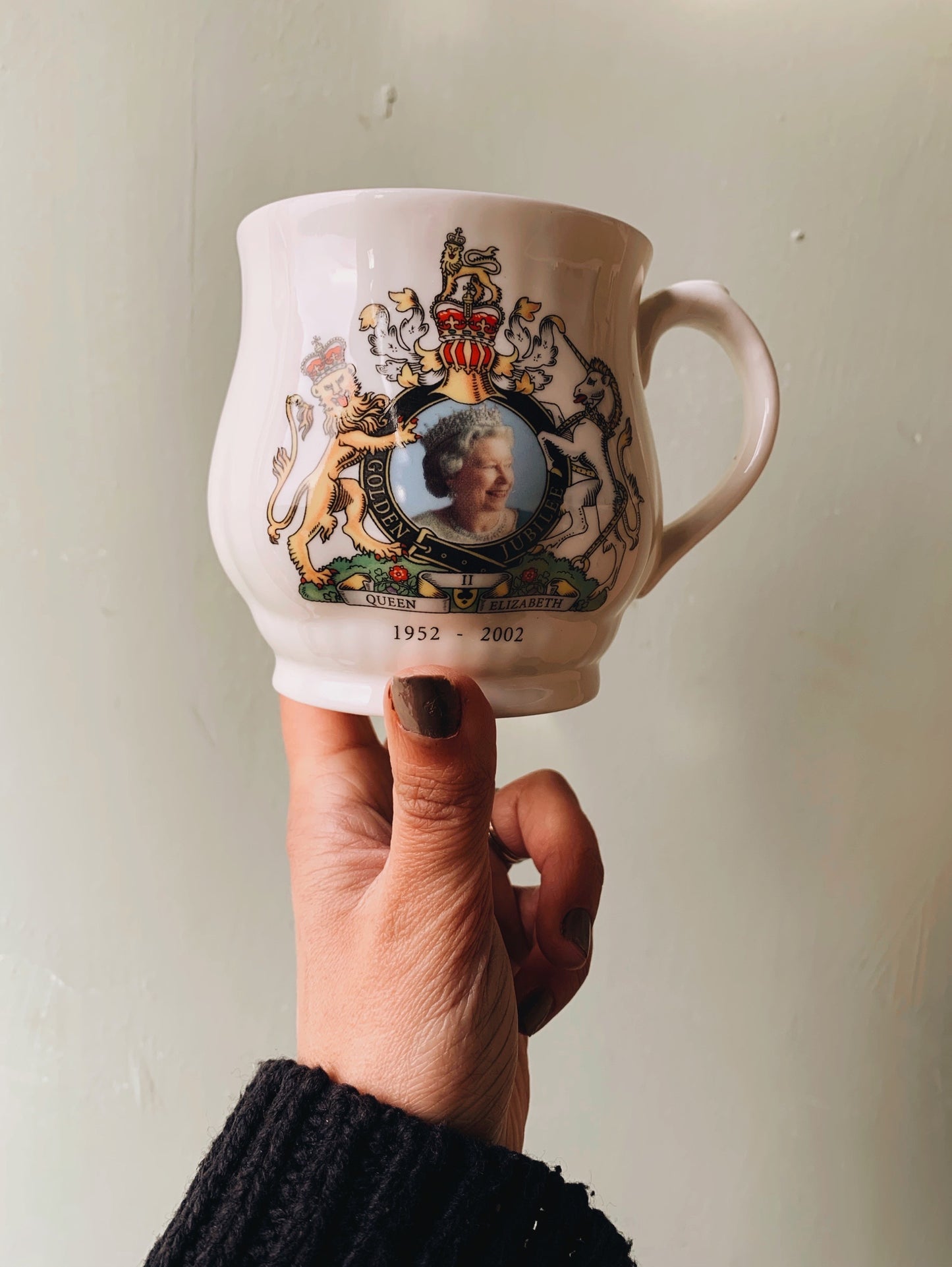 British Memorabilia Mug 1952 ~ 2002 Queen Elizabeth II