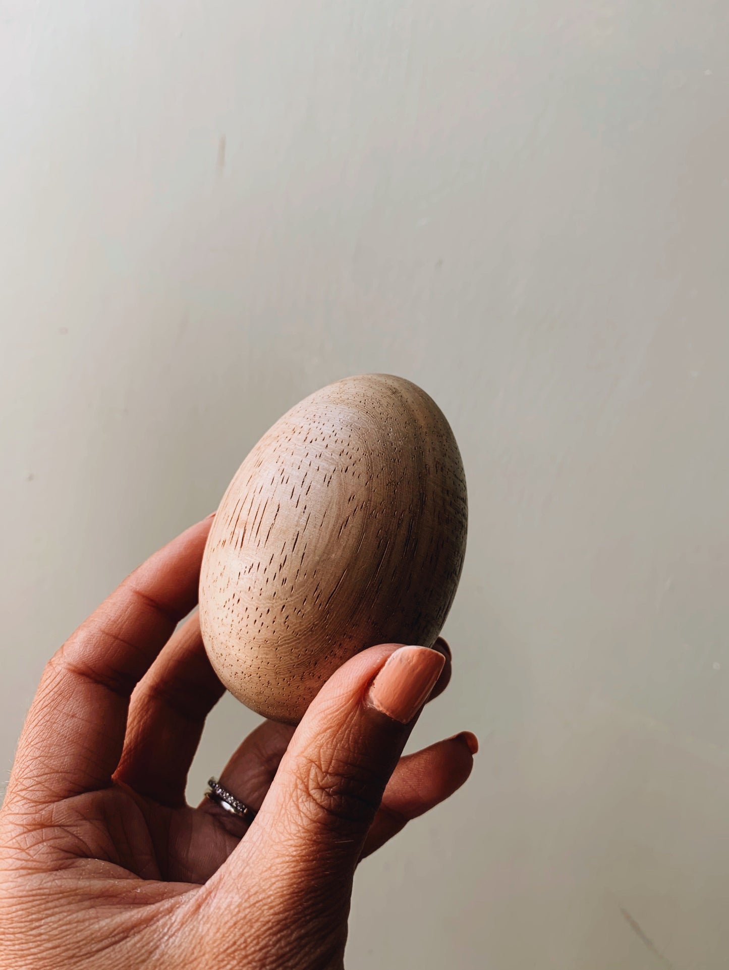 Vintage Large Wooden Egg