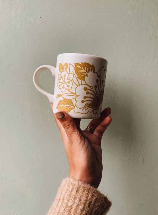 Retro Botanica Transfer Mug