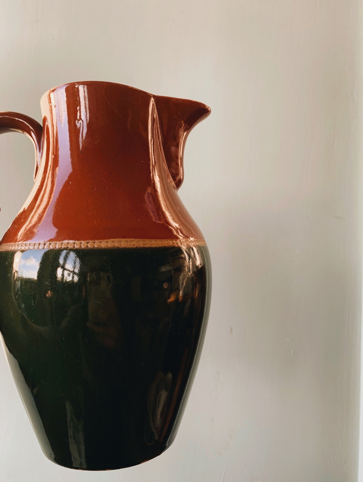 1940’s Green & Brown Bourne Denby Jug