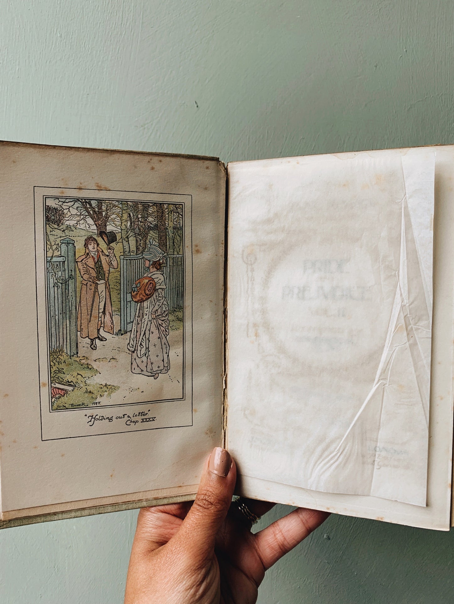 Antique 1898 ~ 1902 pride and prejudice volume II Jane Austin  Reginald B Johnson