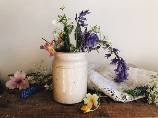 Vintage 18th Century Stoneware Pot - Stone & Sage 