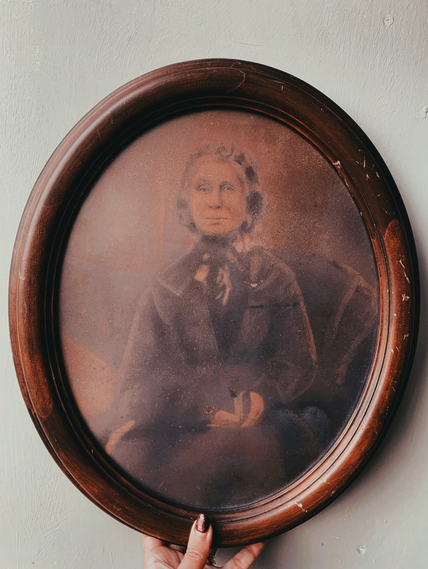 Vintage Photograph of Lady Print Framed (UK SHIPPING ONLY)