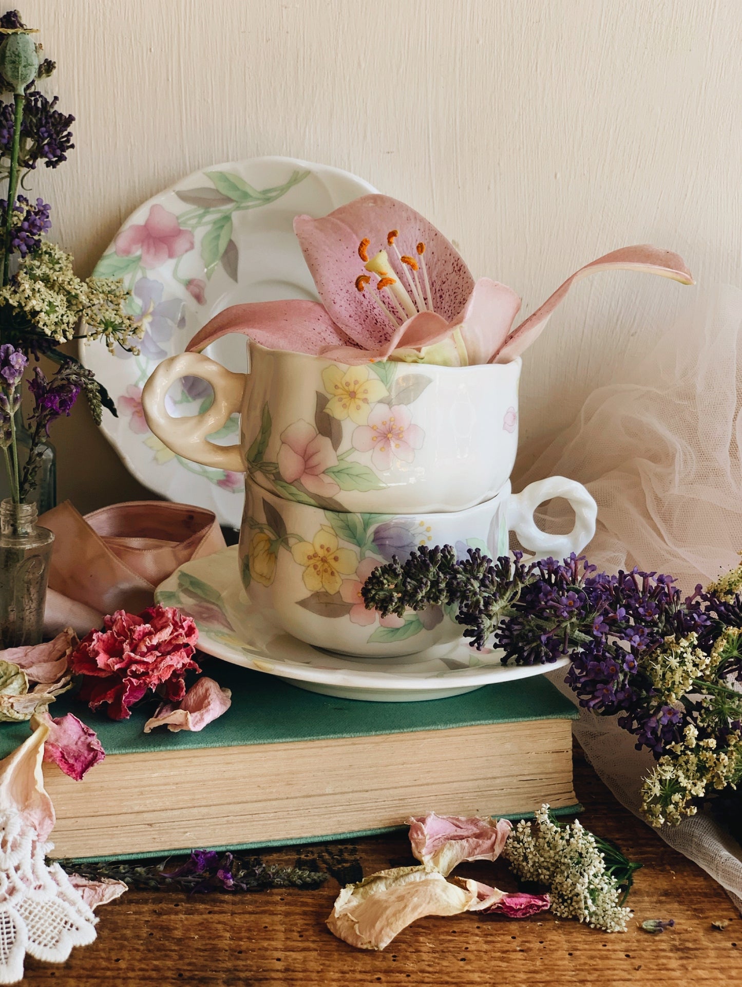 Vintage Hankook Floral Cup & Saucer