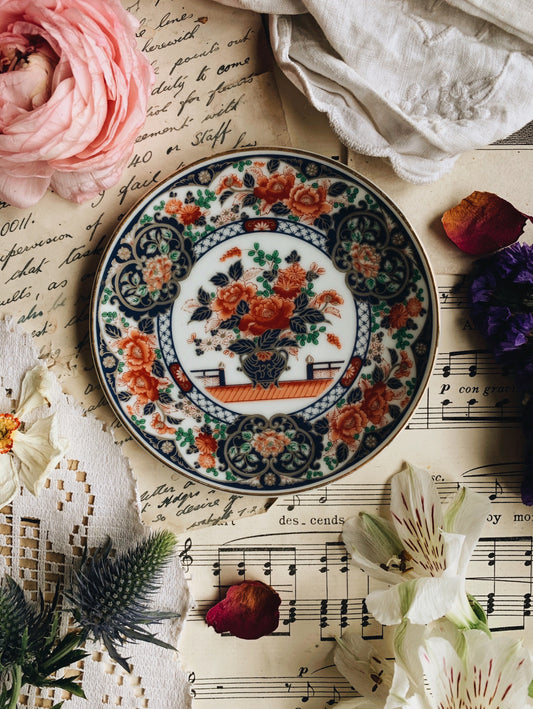 Vintage Rose Trinket Dish