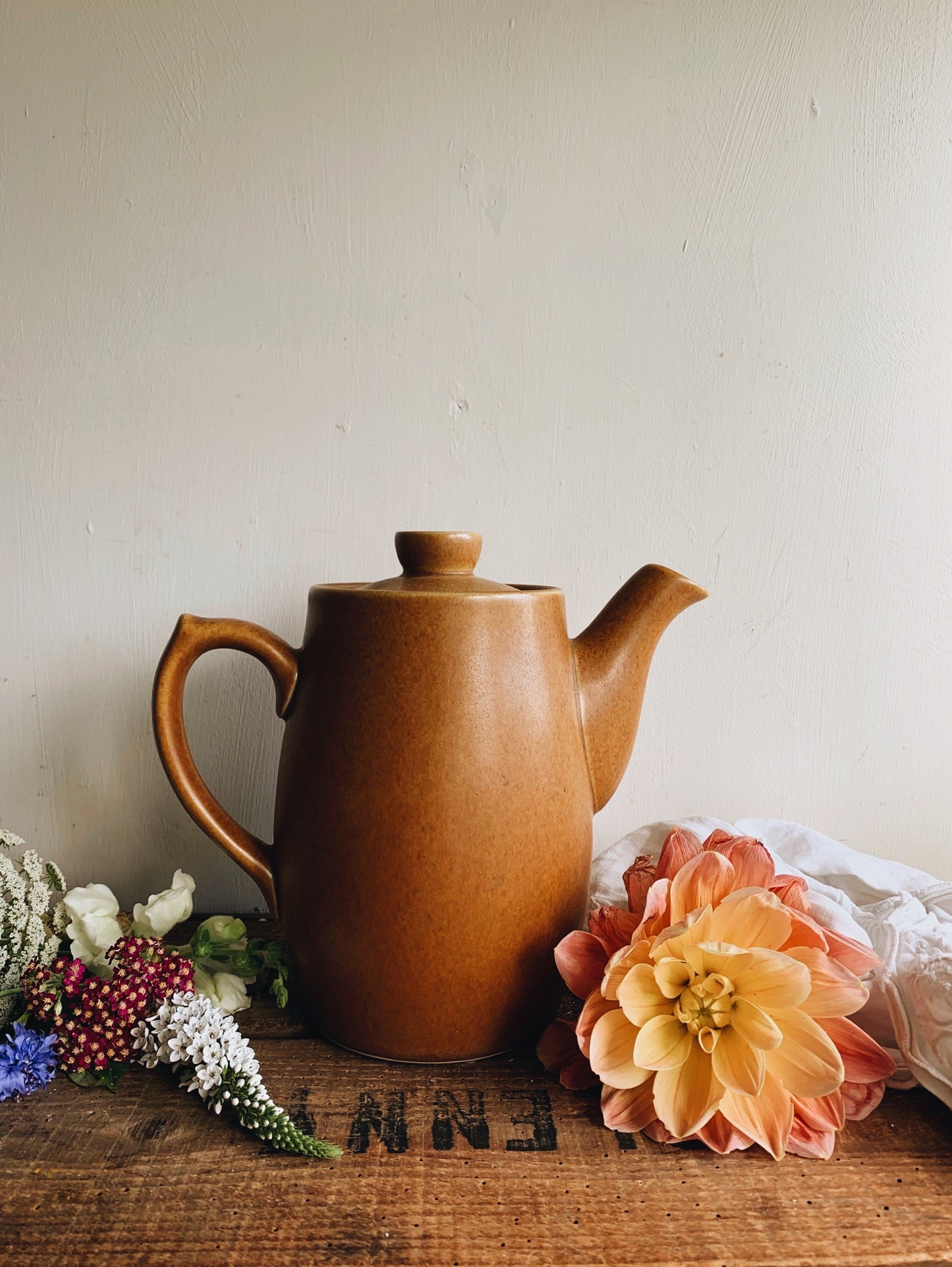 Vintage Rustic Ceramic Tea / Coffee Pot