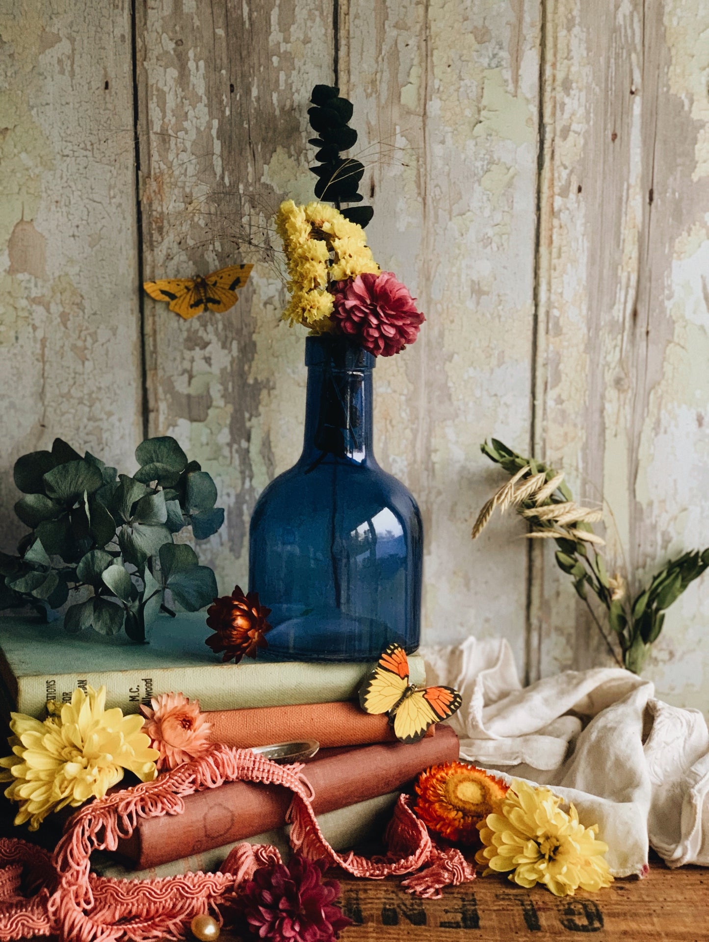 Cobalt Blue Glass Bottle