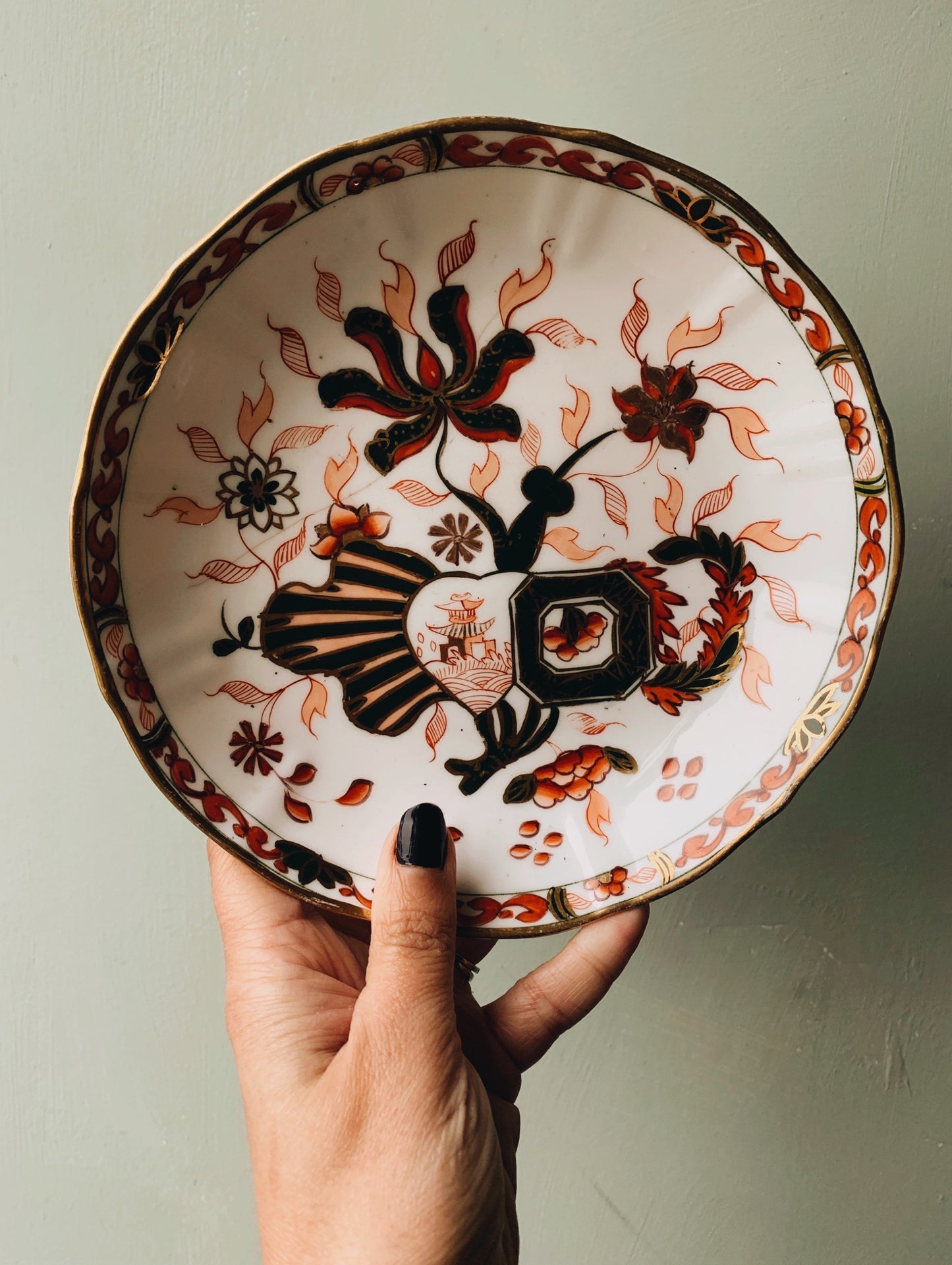 Vintage Hand~painted Oriental Dish