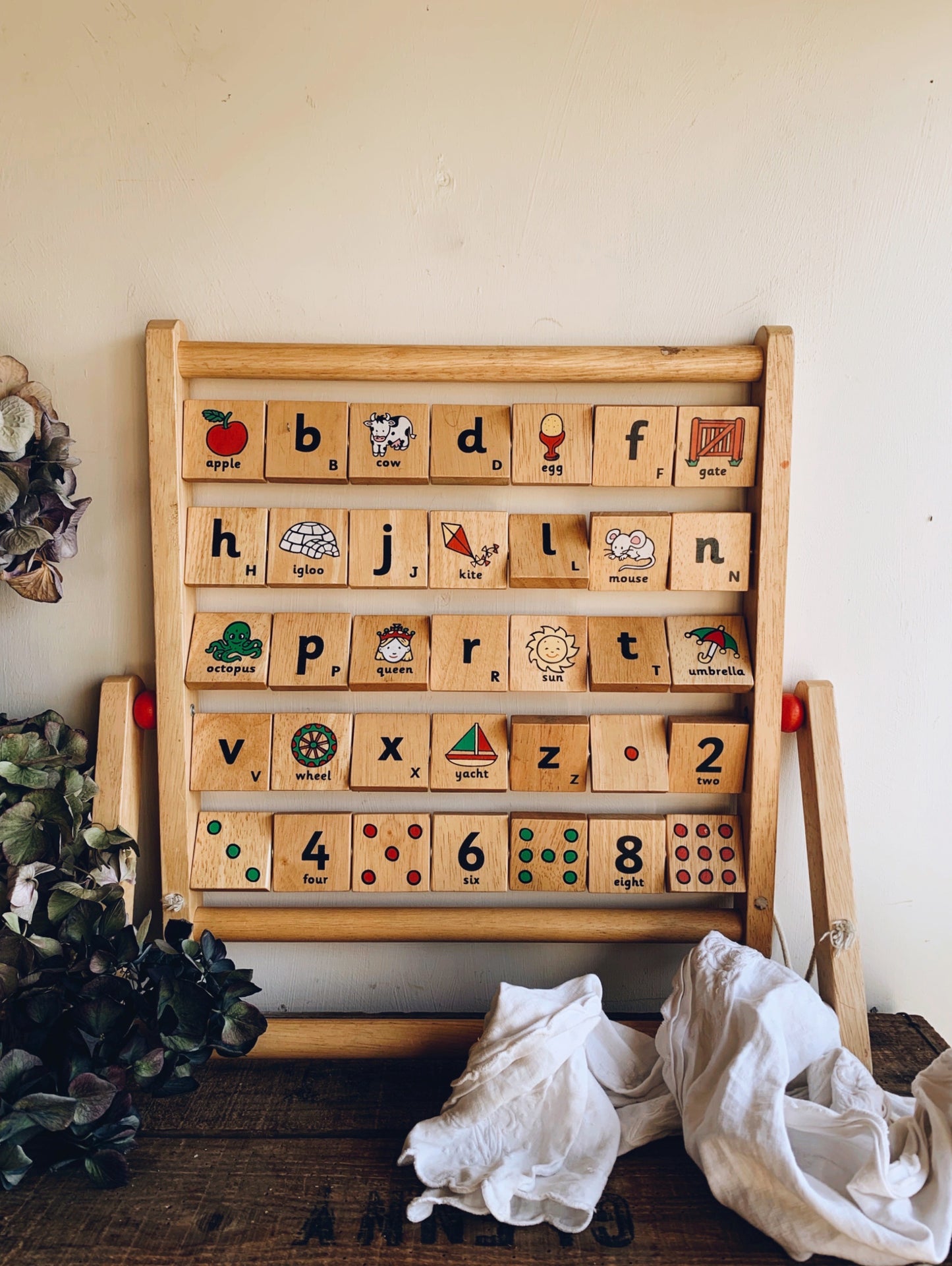 Wooden Activity Board / Letters / Illustrations & Numbers  (UK shipping only)