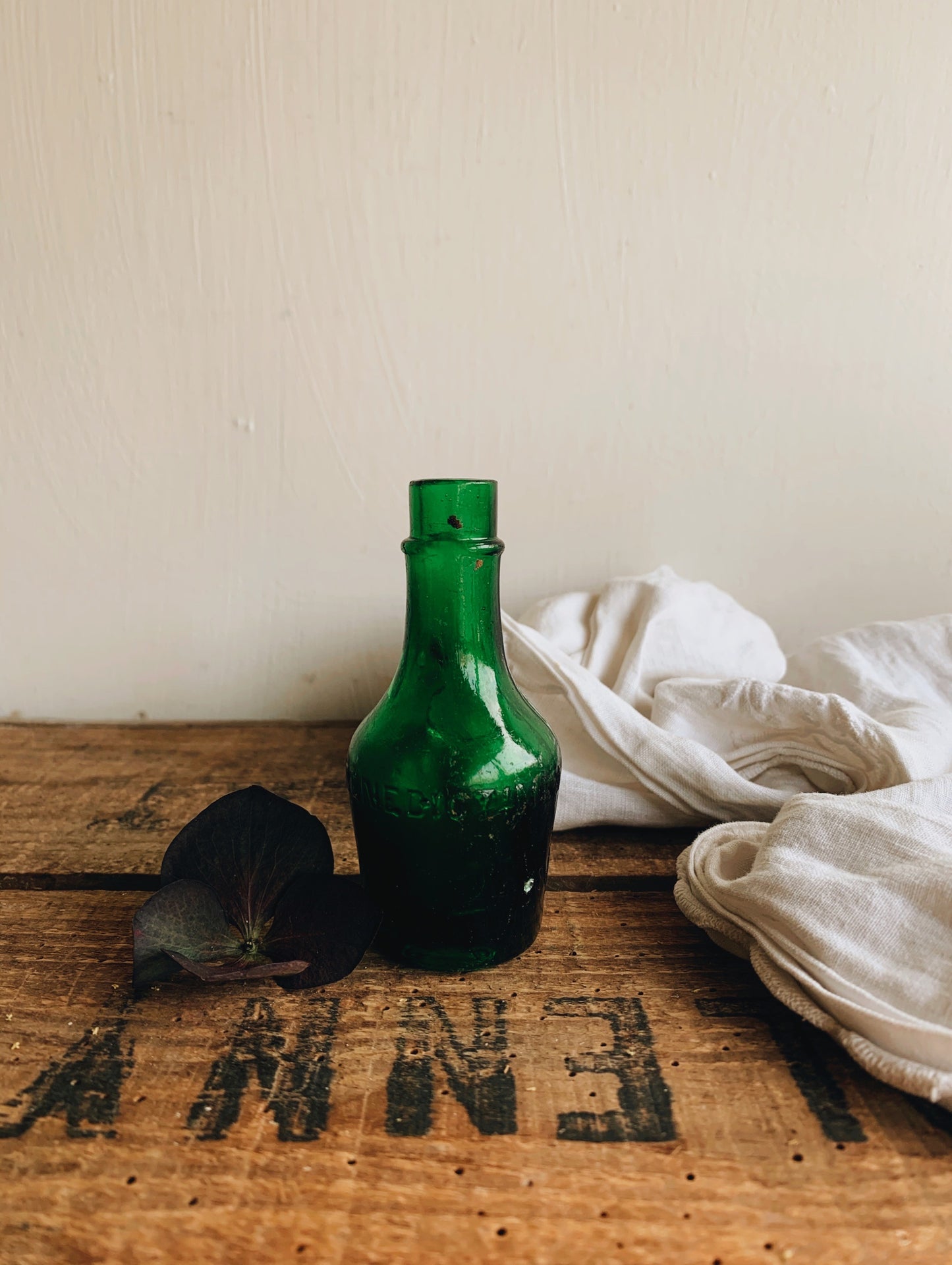 Vintage Benedictine Green Bottle