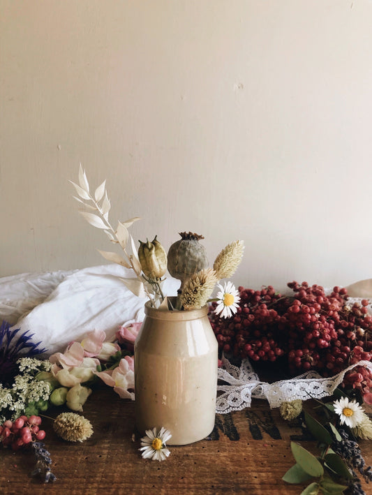 Antique Stoneware Cream Pot