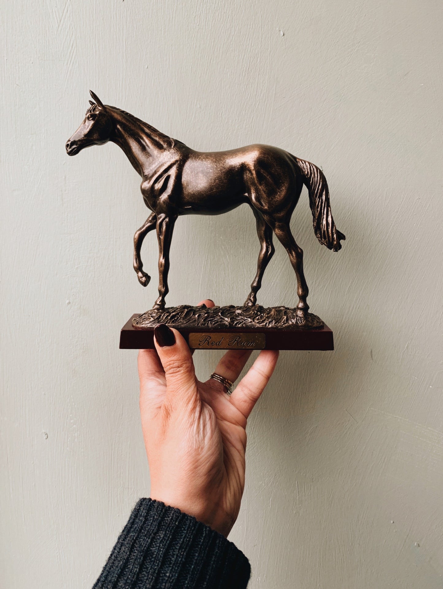 Vintage Red Rum (horse) Ornament