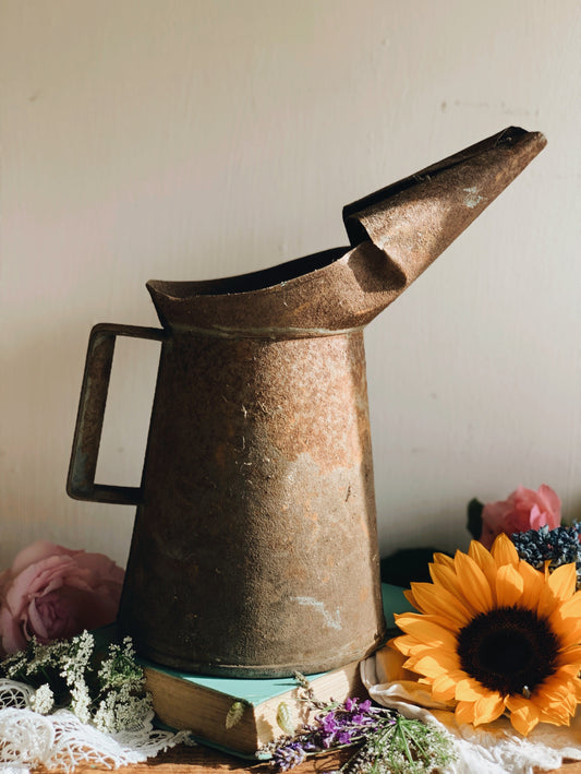 Large Rustic Antique Oil Jug