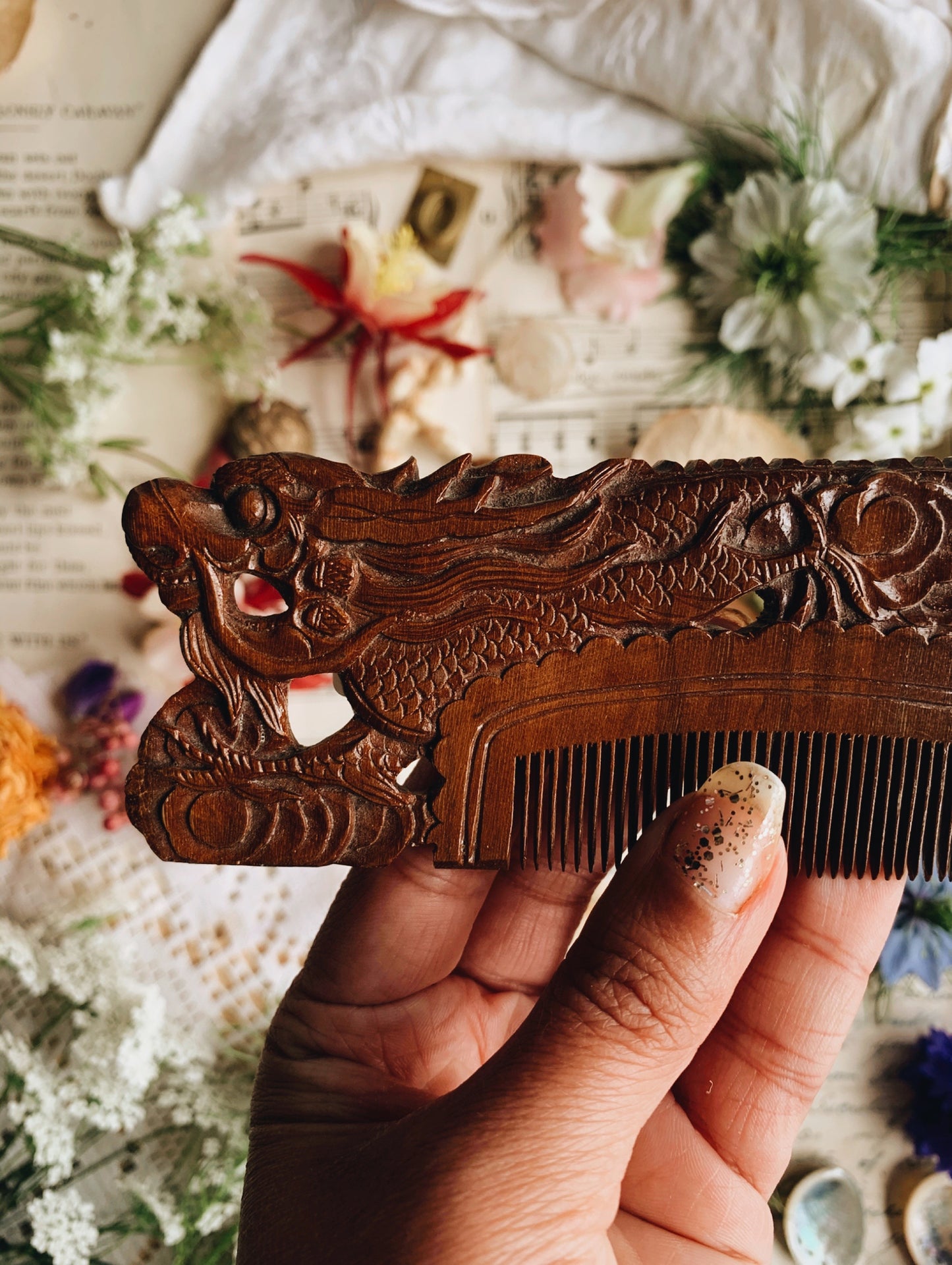 Vintage Wooden Hair Combs (sold separately)