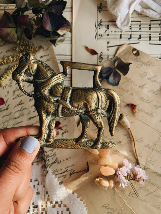 Vintage Brass Horse