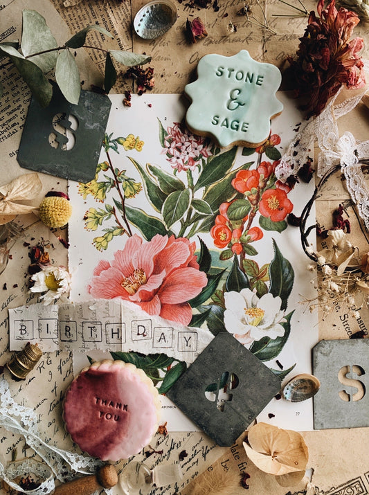 FREE GIFT • T H A N K ~ Y O U • with any orders placed from Friday to Sunday beautiful vintage floral bookplate