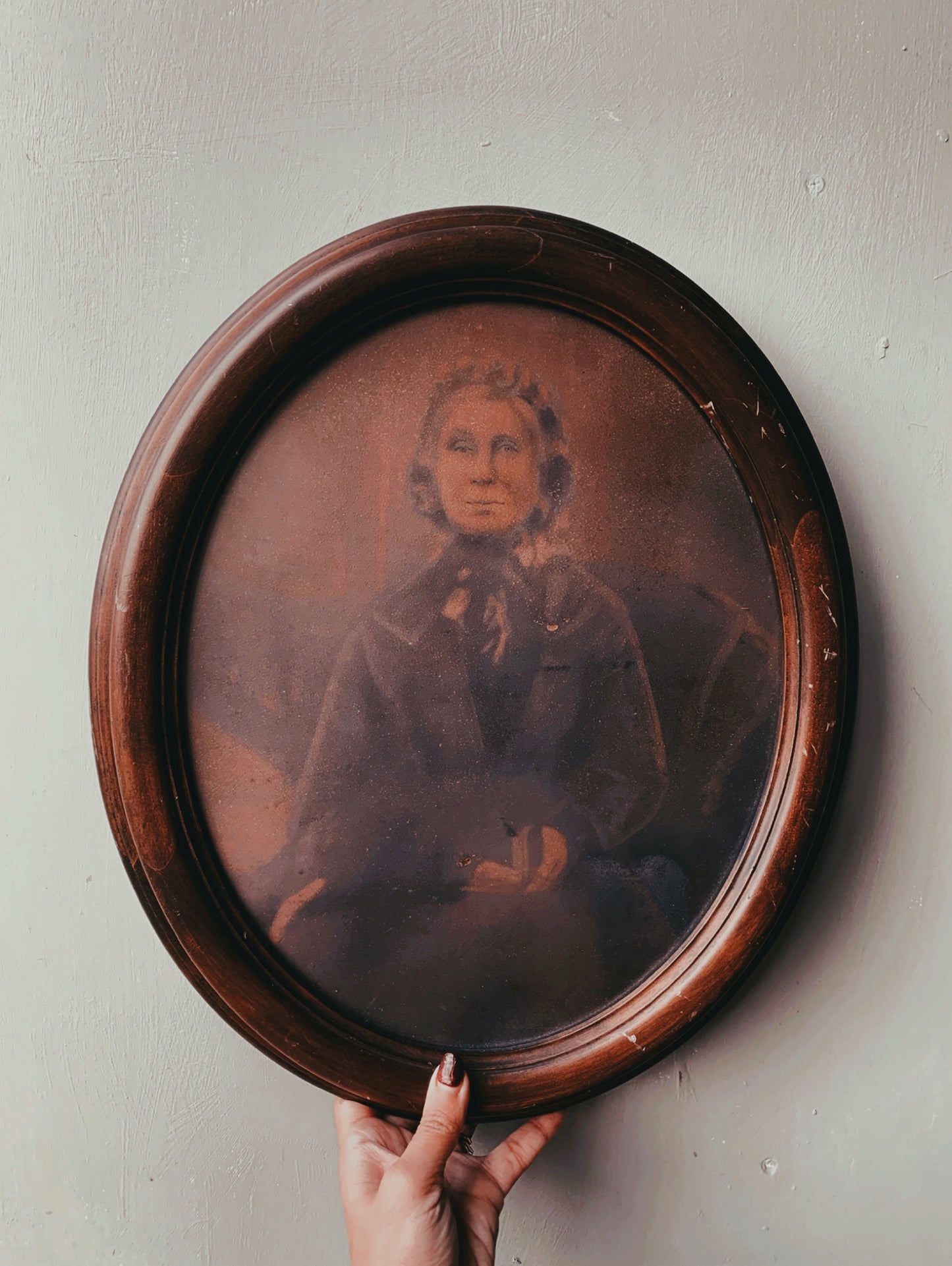 Vintage Photograph of Lady Print Framed (UK SHIPPING ONLY)