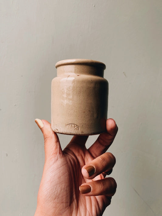 Antique Stamped Earth-ware Pot