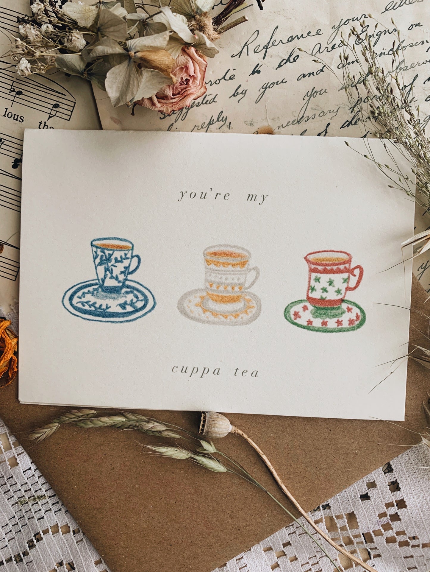 K Yung Hand Illustrated Gifting Cards ~ Various Selection
