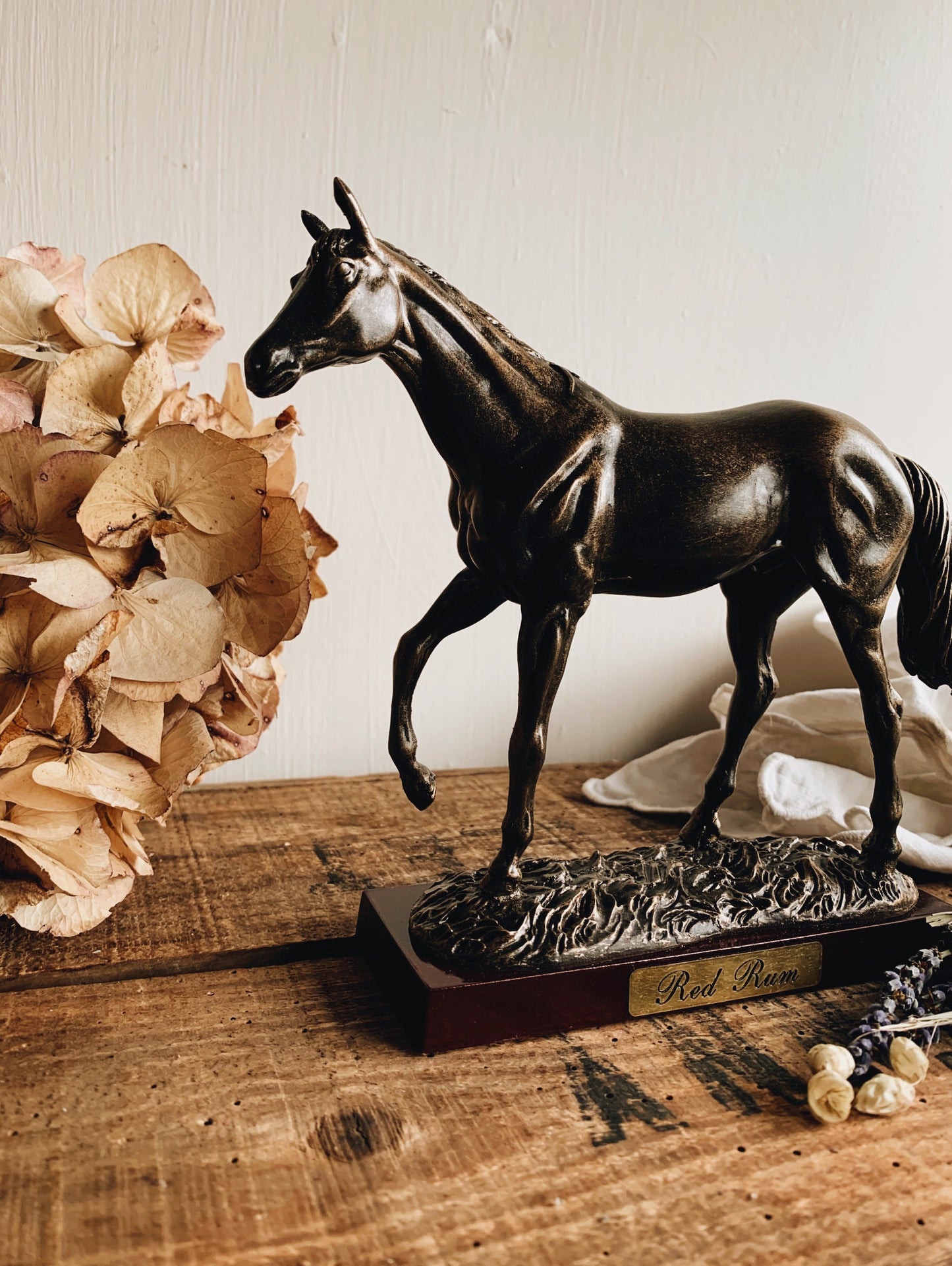 Vintage Red Rum (horse) Ornament