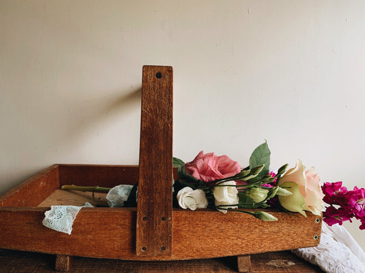 Vintage Wooden Trug Basket (UK delivery / shipping only)
