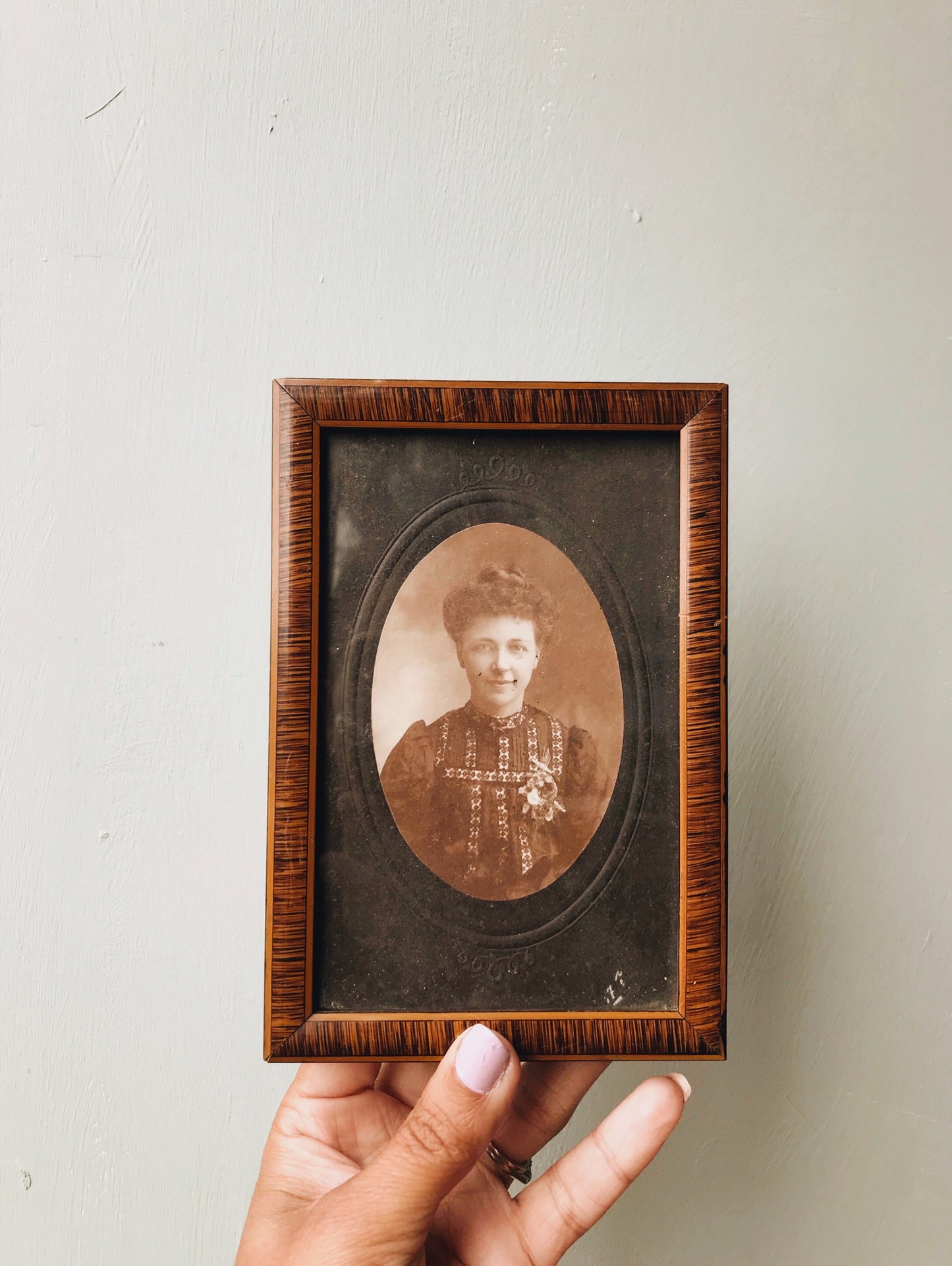 Antique Photograph of Lady in a Vintage Frame