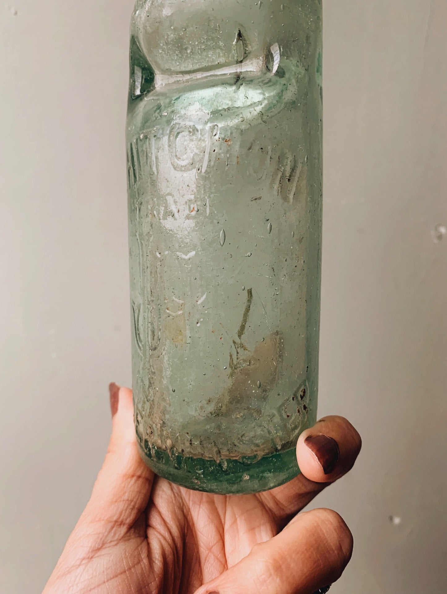 1880 J. Hutchinson Antique Green Bottle