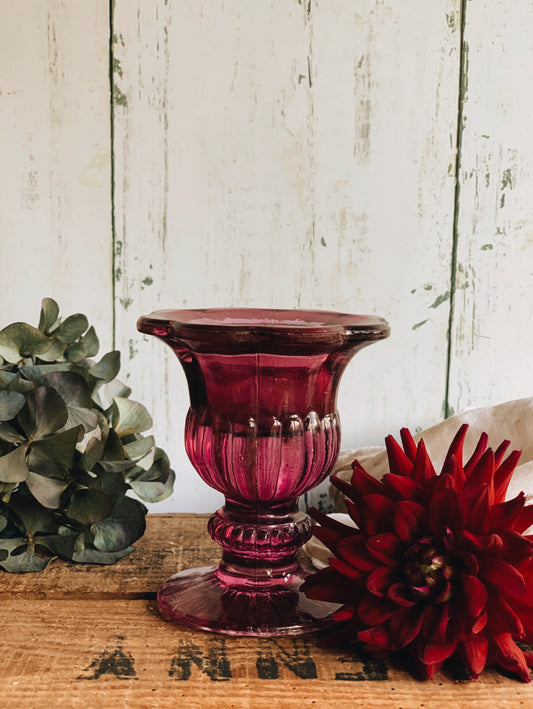 Vintage Purple Glass Holder