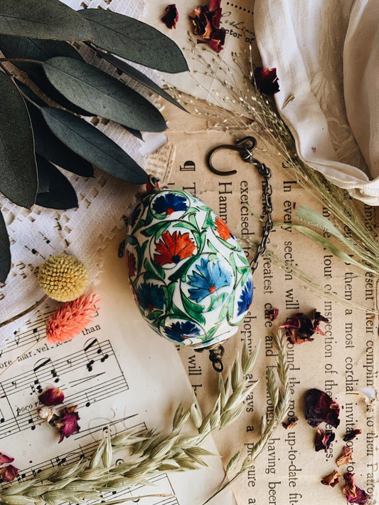 Rustic Decorative Ceramic Hanging Egg