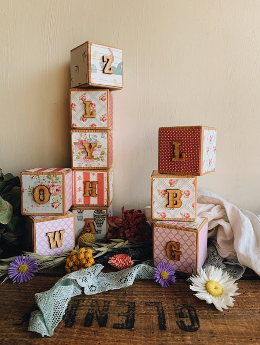 Handmade Decorative Wooden Letter Block