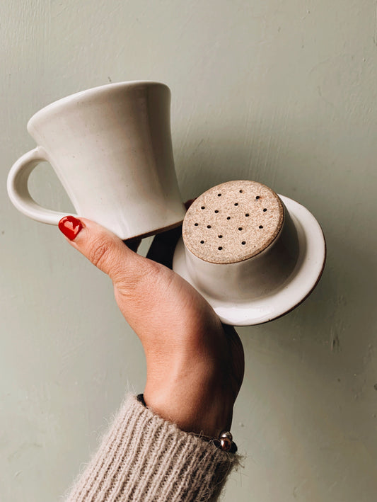 Rustic Ceramic Infuser Mug