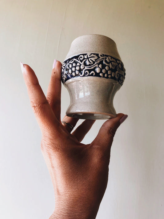 Vintage Botanical Ceramic Goblets / Vases (sold separately)