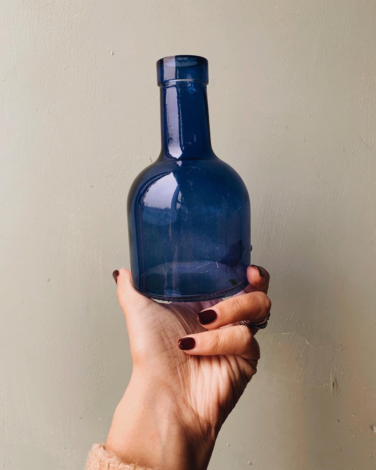 Cobalt Blue Glass Bottle