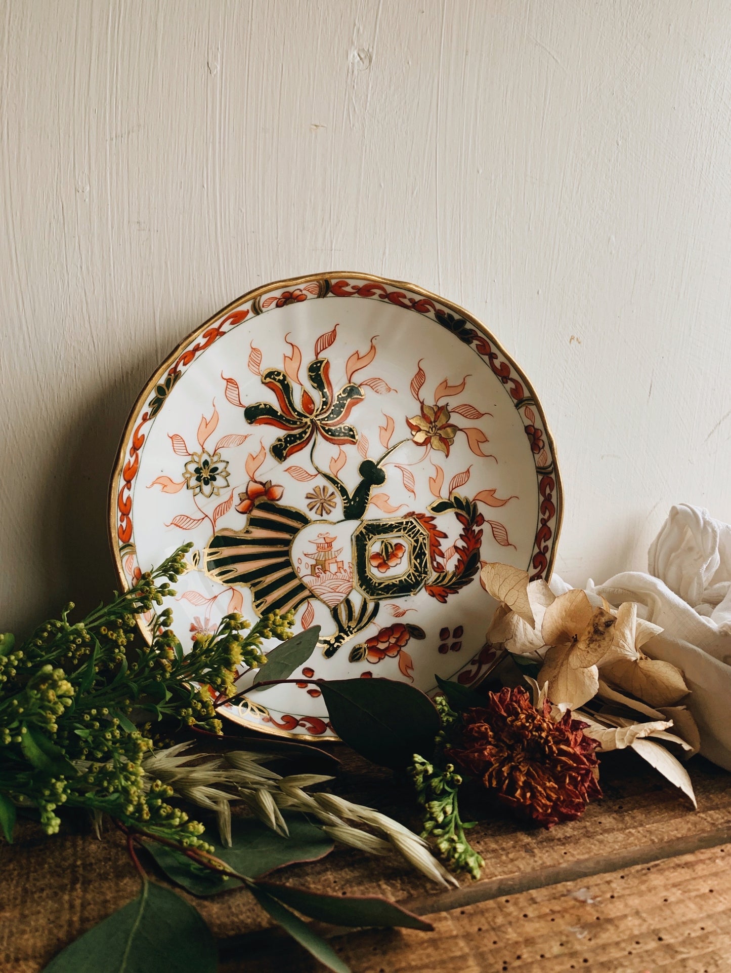 Vintage Hand~painted Oriental Dish