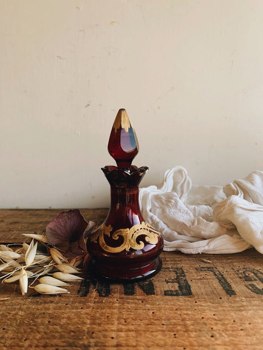 Vintage Glass Decorative Perfume Bottle
