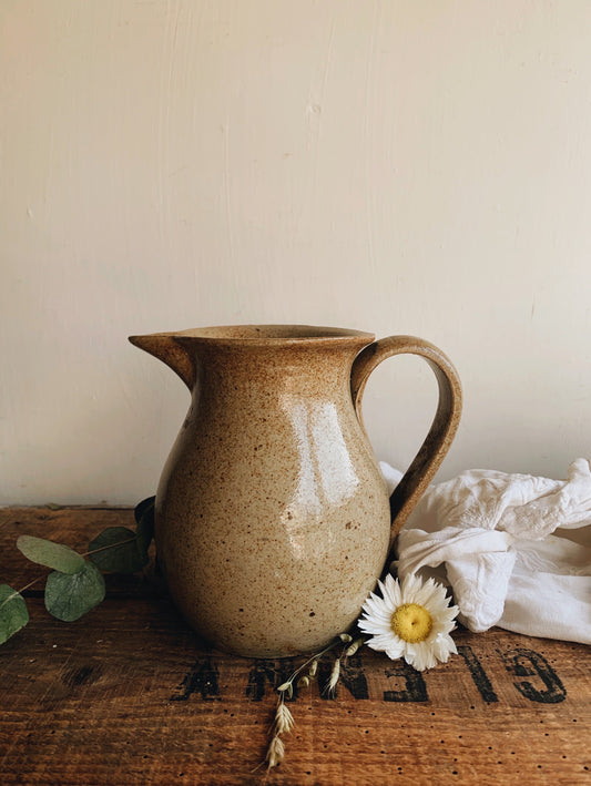 Rustic Hand~thrown Speckle Jug