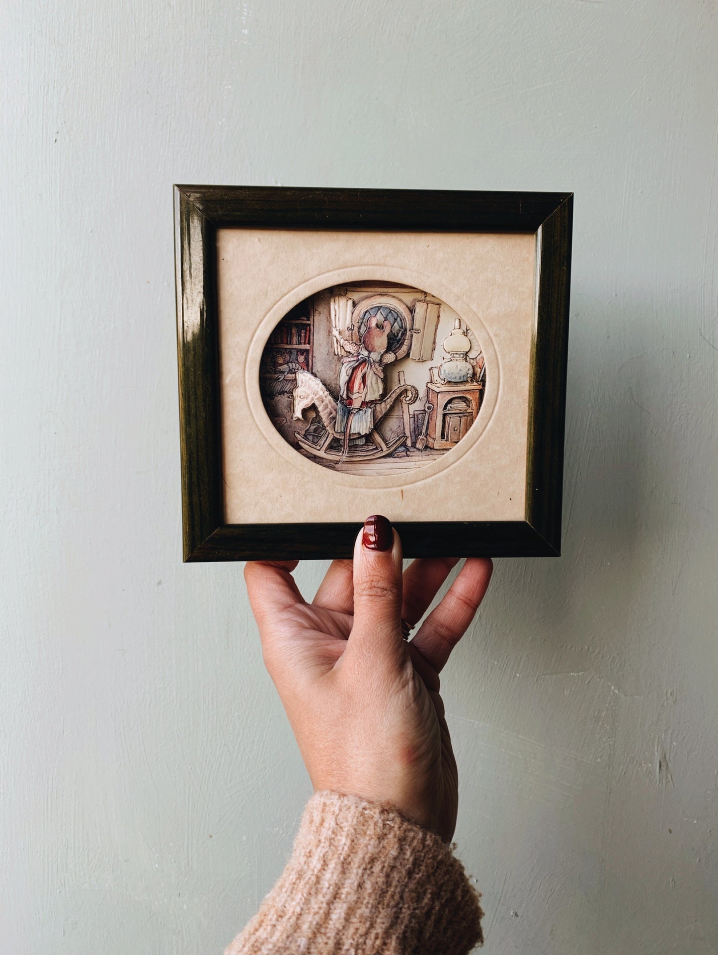 Vintage Mouse Narrative ~ 3D Decoupage Picture