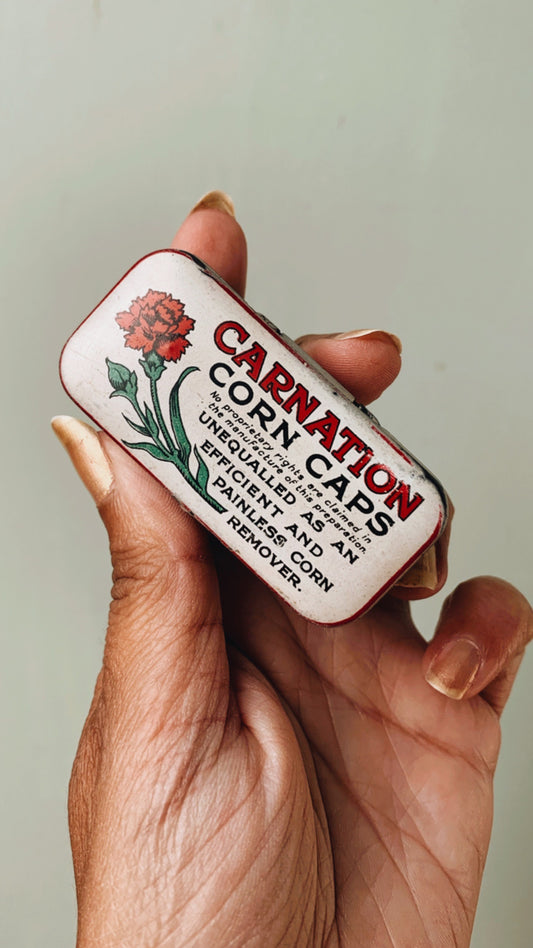 Vintage Corn Caps Tin