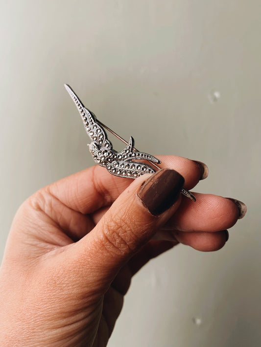Vintage Swallow Bird Brooch