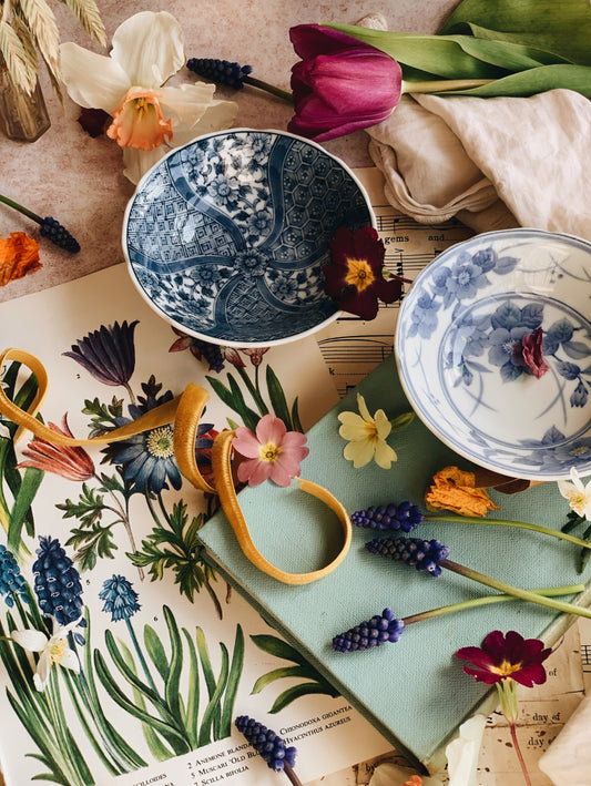 Two Vintage Oriental Bowls with Stamping