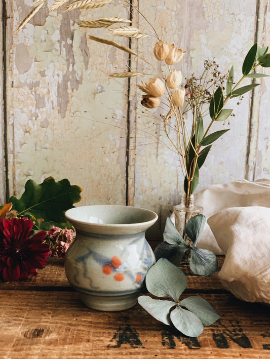 Rustic Botanica Salt Glaze Ceramic Pot