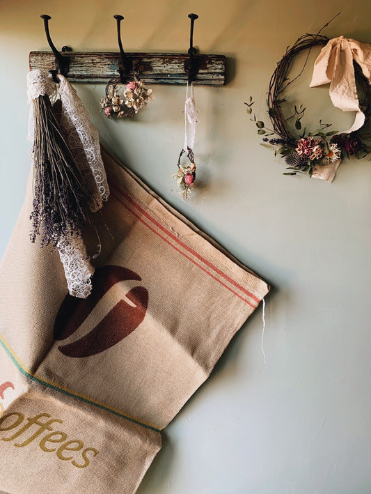 Rustic Brazilian Coffee Bean Sack