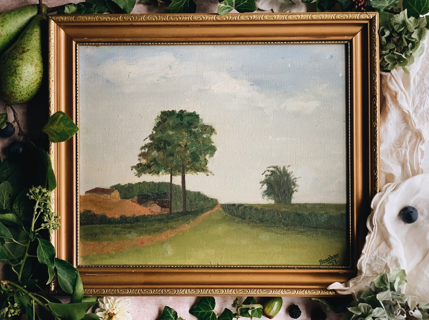 Vintage 1977 Repps Norfolk Signed Painting