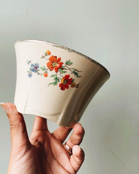 Antique Floral Meakin Dish